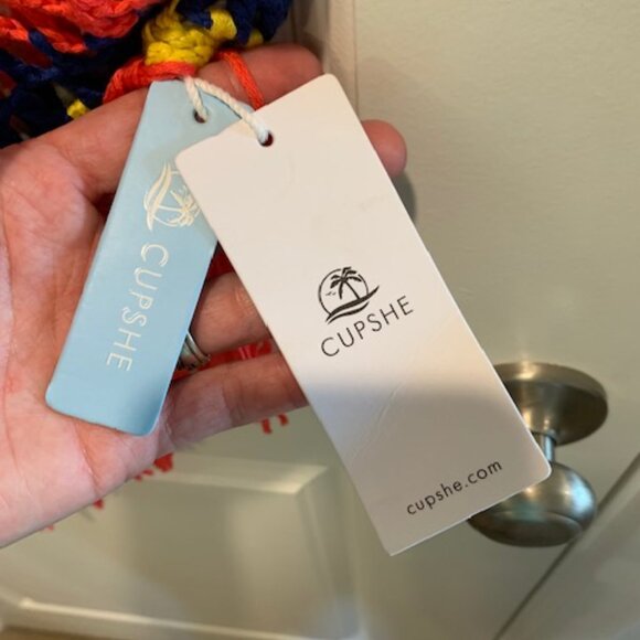 White Cover Up with Rainbow Crochet Trim - Cupshe - Picture 6 of 6